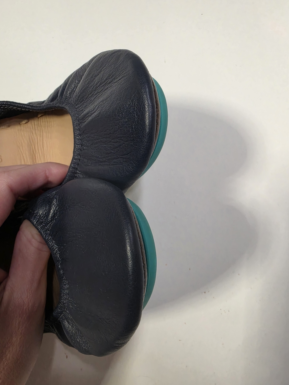 Tieks Women's Navy Blue Leather Ballet Flats Shoes Size 6 Spring Summer - Picture 3 of 8